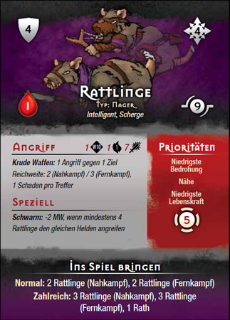 Kreaturenkarte der Rattlinge